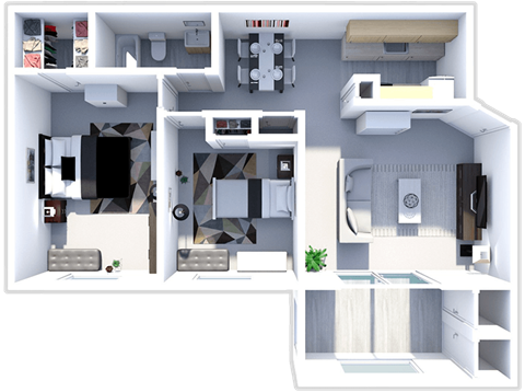 a floor plan of a house